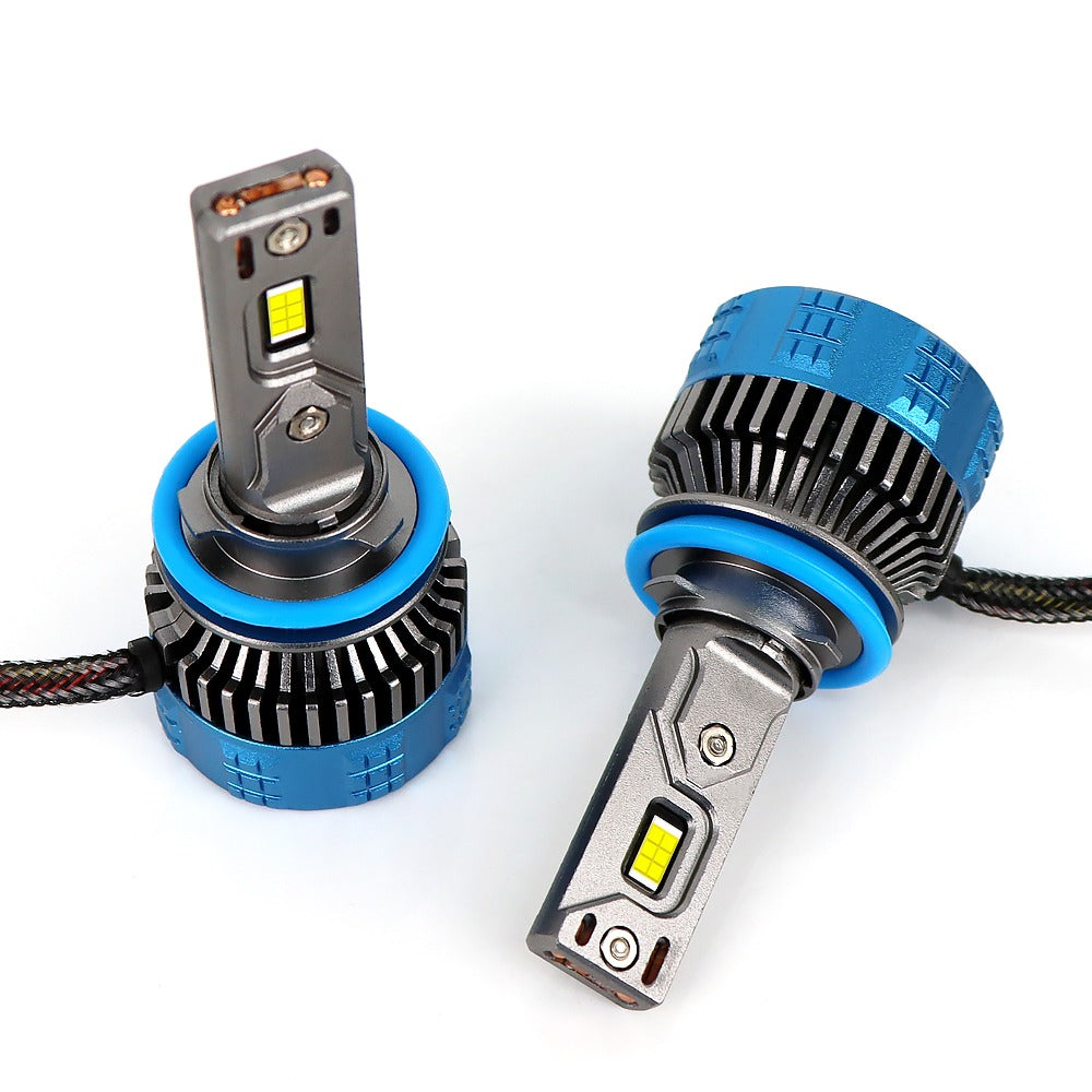 H11 F8 Pro Ultra-Bright LED Headlight Bulbs- 6000K Cool White, Plug & Play, Long-Lasting Performance